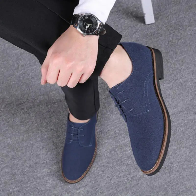 Chaussures Oxford Homme Daim | Lacets Casual Sport Respirantes