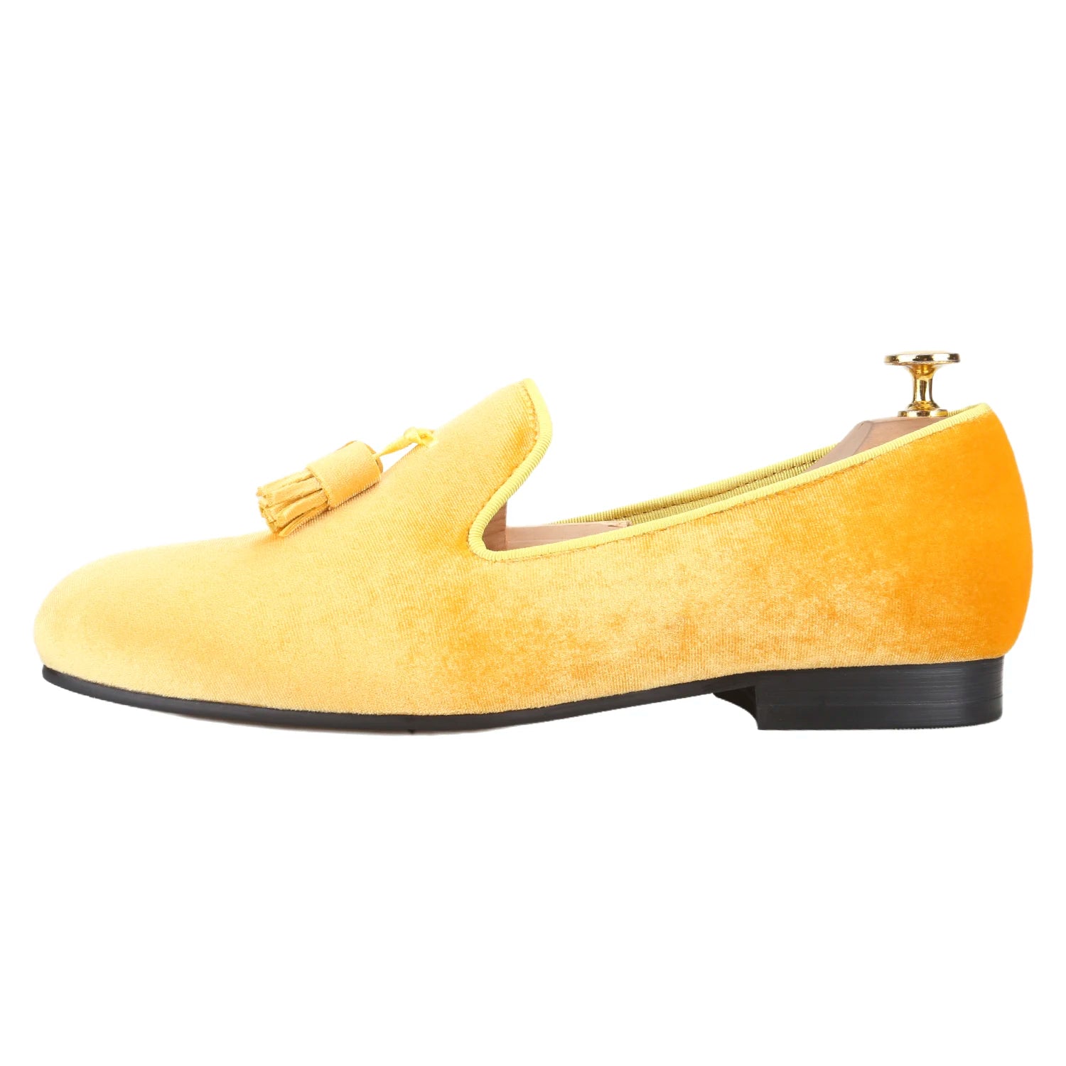 Loafers Homme Velours Slip-On Glands Faits Main Bout Rond Multicolore Soirée Banquet EU 37-50 Piergitar – CLEVI Paris