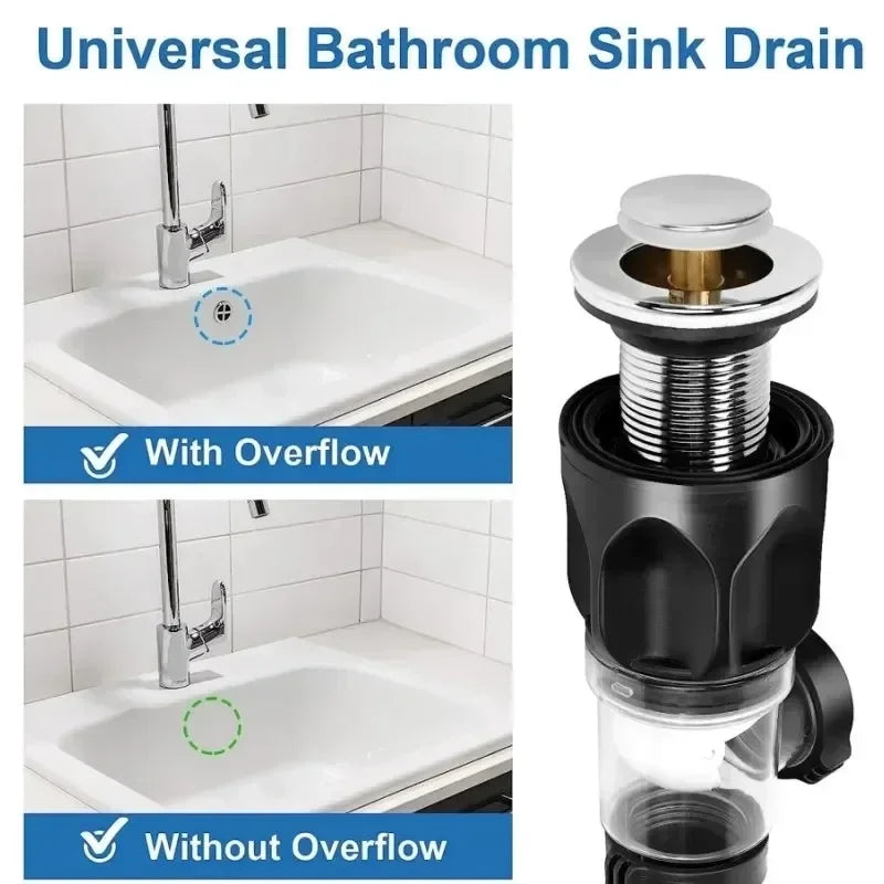 Siphon Flexible Anti-Odeur pour Lavabo — Installation Sans Outils, Anti-Bouchon | CLEVI Paris
