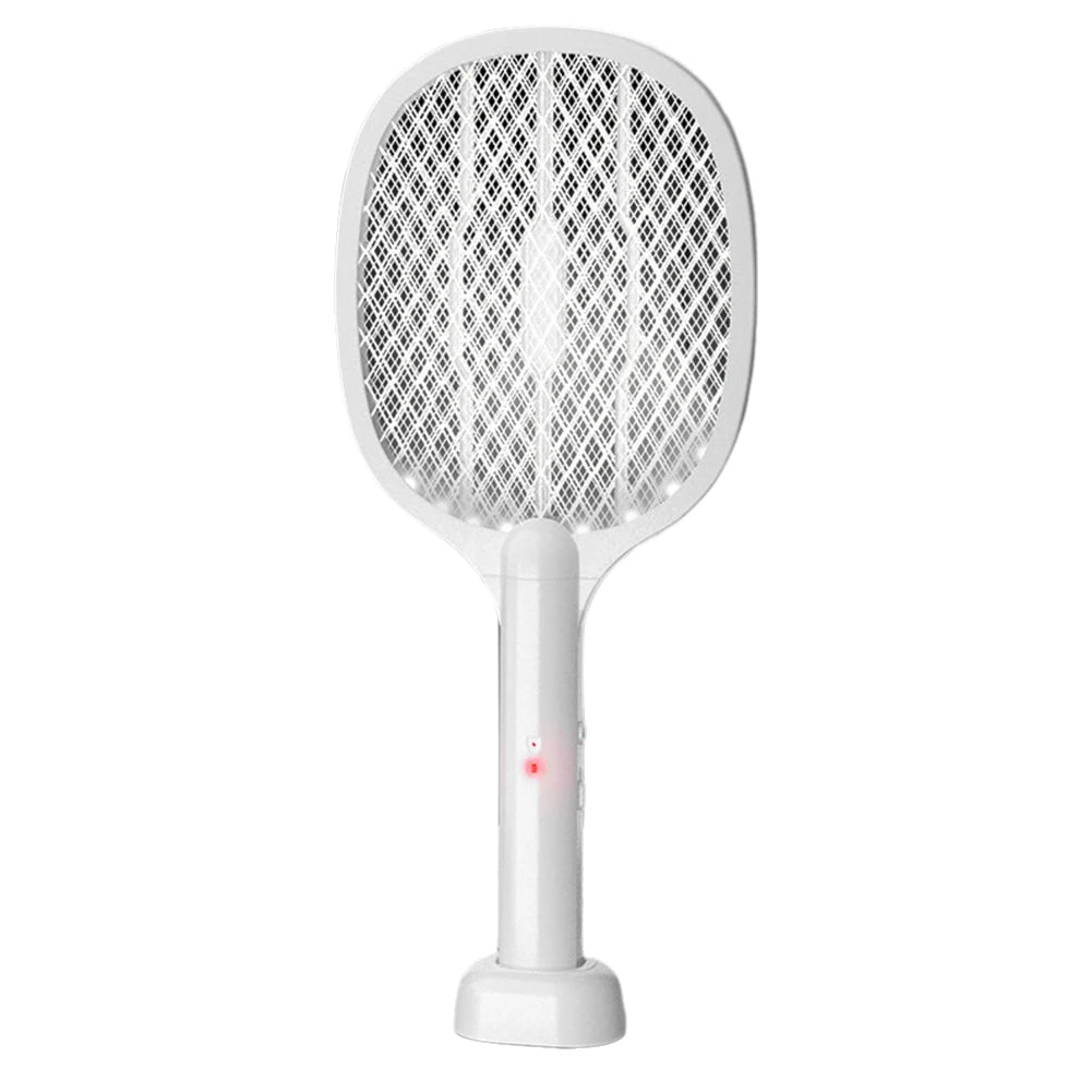 Raquette Anti-Moustiques 3000V USB-C Rechargeable 2-en-1 Lampe UV Maison & Bureau – CLEVI Paris