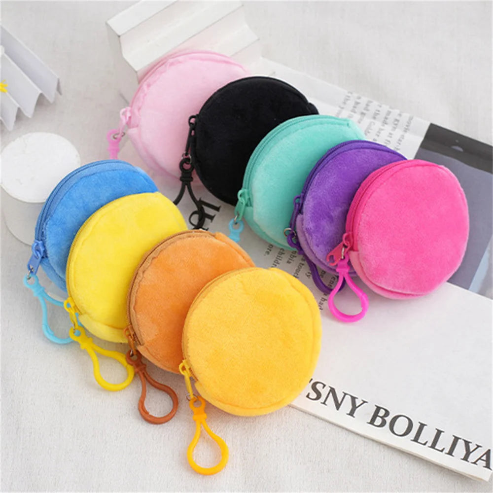 Porte-Monnaie Peluche Rond Kawaii — CLEVI Paris