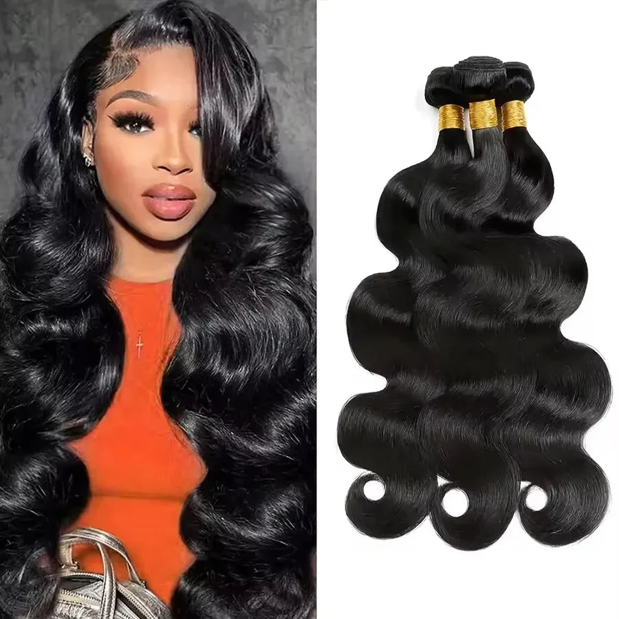 Extensions Cheveux Humains Brésiliens Remy Hair Body Wave Straight Deep Wave 1/3/4 Mèches 10-44 Pouces – CLEVI Paris