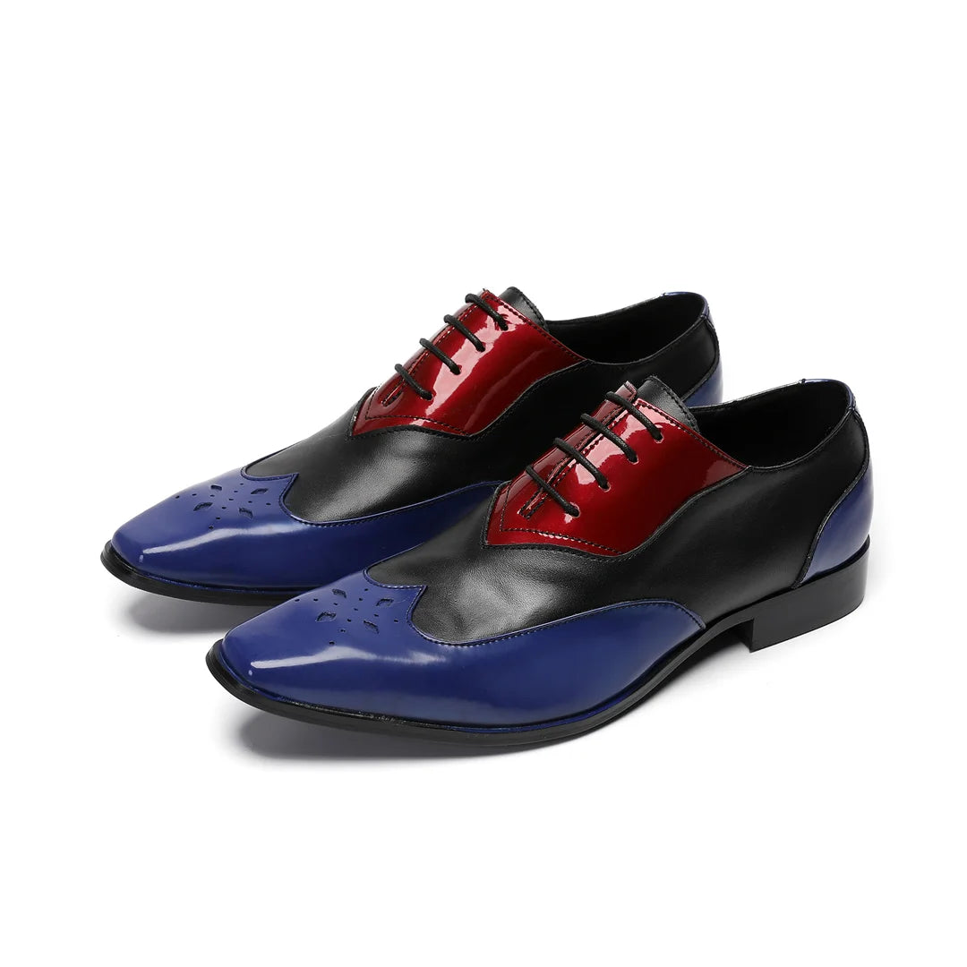 Chaussures Homme Cuir Graffiti Bout Métal Pointu Fashion – CLEVI Paris