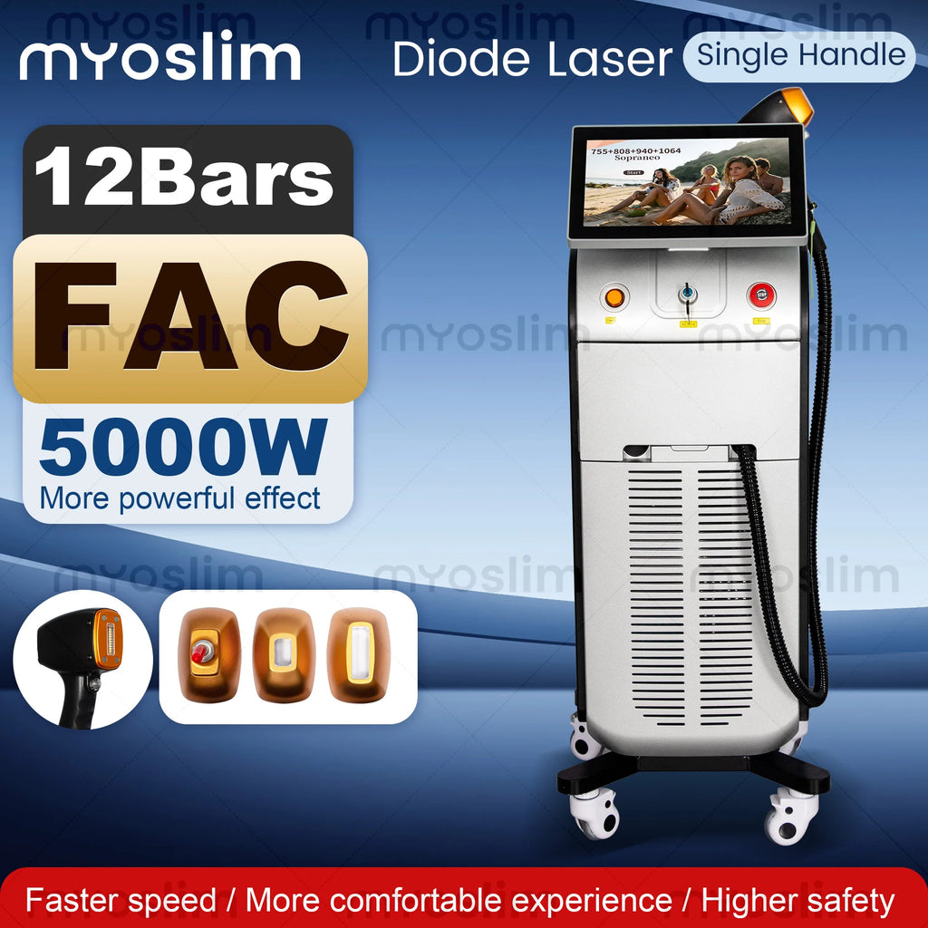 Machine Laser Diode 808nm 5000W FAC Épilation Permanente Professionnelle – CLEVI Paris