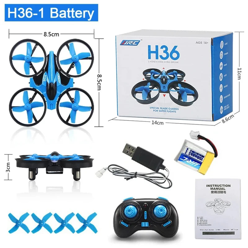 Mini Drone H36 6 Axes – Mode Sans Tête, Flip 360°, Retour Auto, Cadeau Enfant