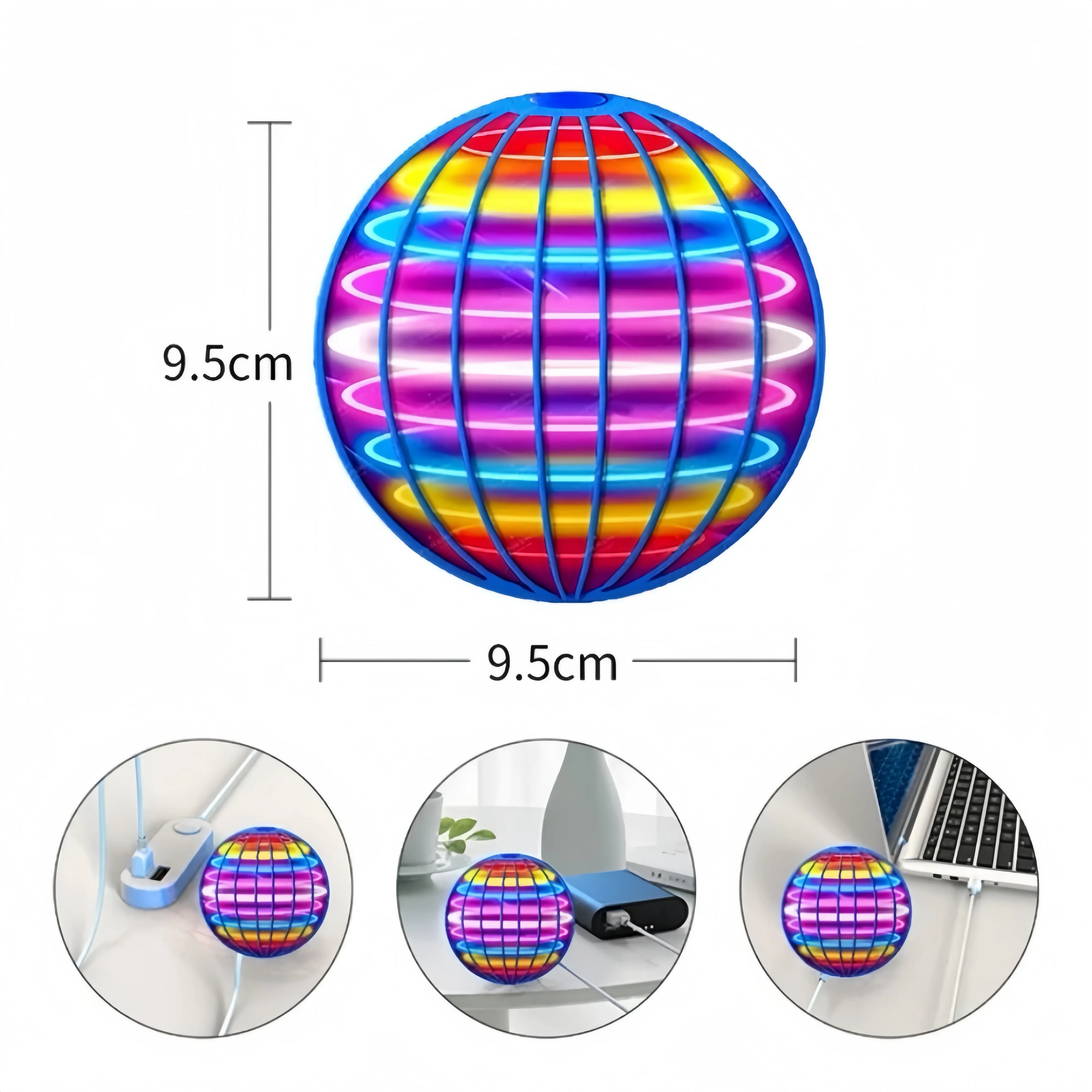 Boule Volante Spinner LED – Effet Boomerang, Acrobaties, Jouet Anti-Stress Enfant & Adulte