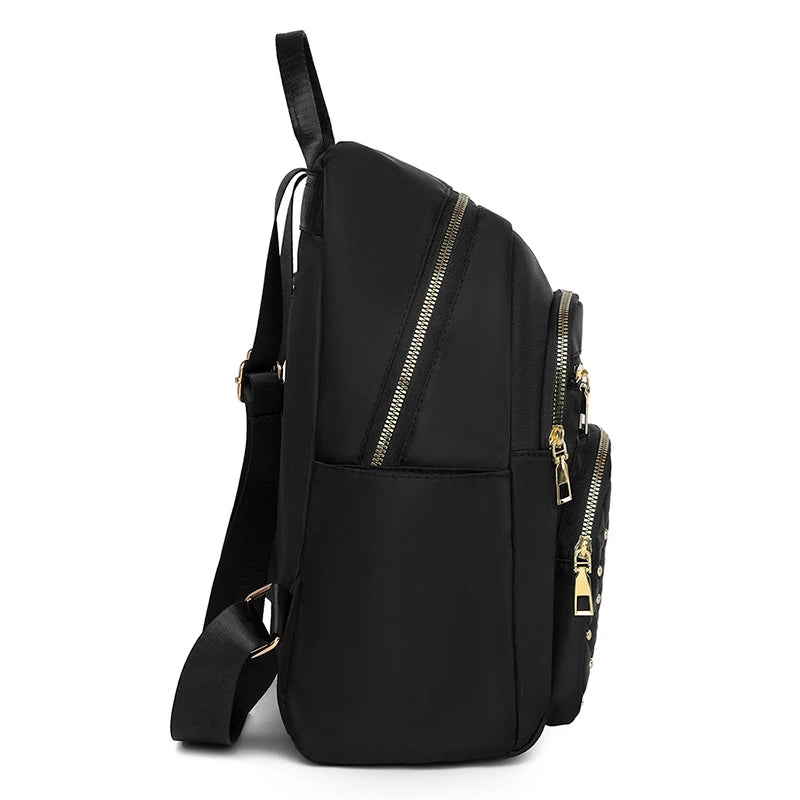 Sac à Dos Nylon Grande Capacité Femme Casual — CLEVI Paris