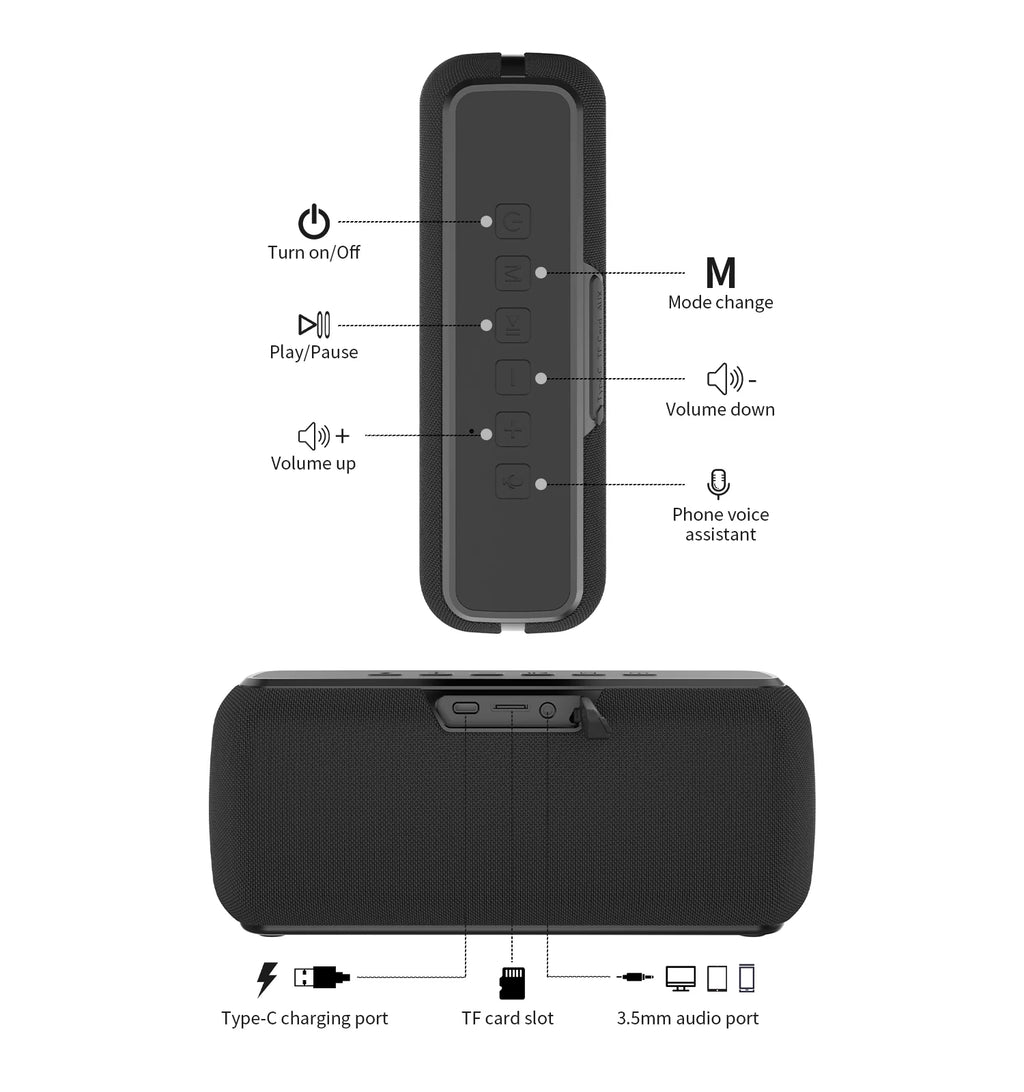 Enceinte Bluetooth XDOBO X8 II 60W Subwoofer Basses Profondes TWS 12h Outdoor – CLEVI Paris