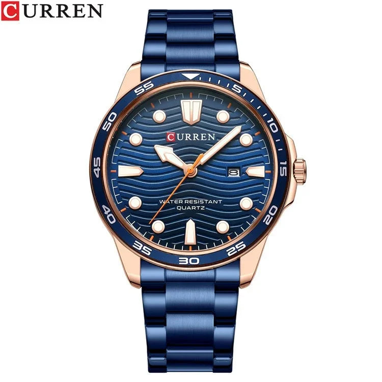 Montre Quartz Homme CURREN – Collection Multi-Modèles Cuir & Acier | 13 Coloris