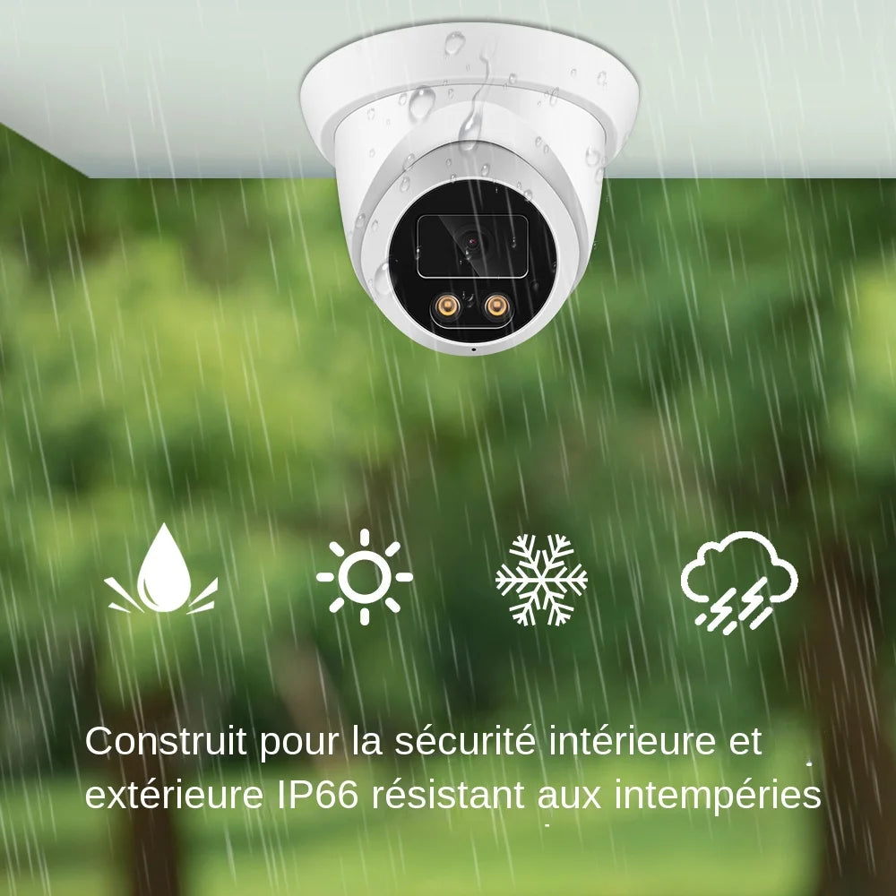 Caméra IP Extérieure POE 4K 8MP Sony ONVIF Vision Nocturne Couleur IP67 – CLEVI Paris