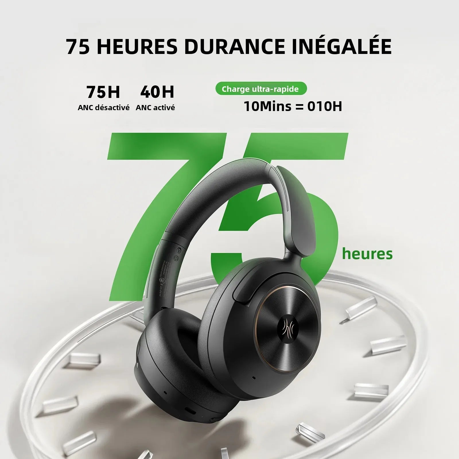 OneOdio Focus A6 Casque ANC Bluetooth 6.0 LDAC 75h Hi-Res – CLEVI Paris