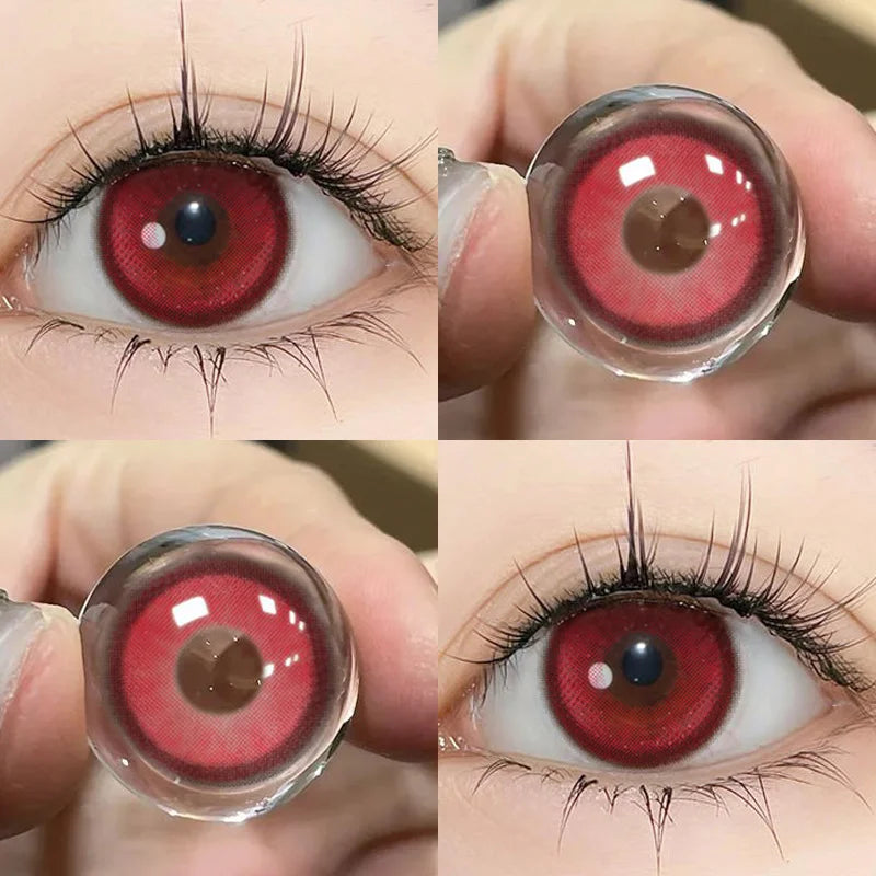 KSSEYE Lentilles de Contact Halloween Colorées Myopie Cosplay 0~-8.00 | 2 Pièces