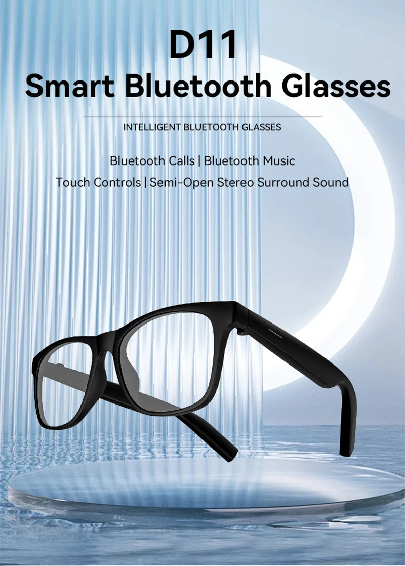 Lunettes Connectées IA Bluetooth Contrôle Tactile Traduction 5 Langues Musique UV Photochromiques Anti-Bleu 37g – CLEVI Paris