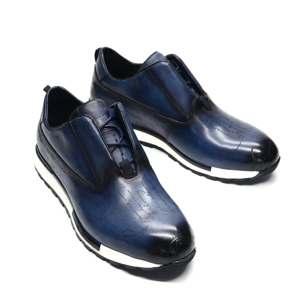Sneakers Homme Cuir Véritable Style Européen – CLEVI Paris