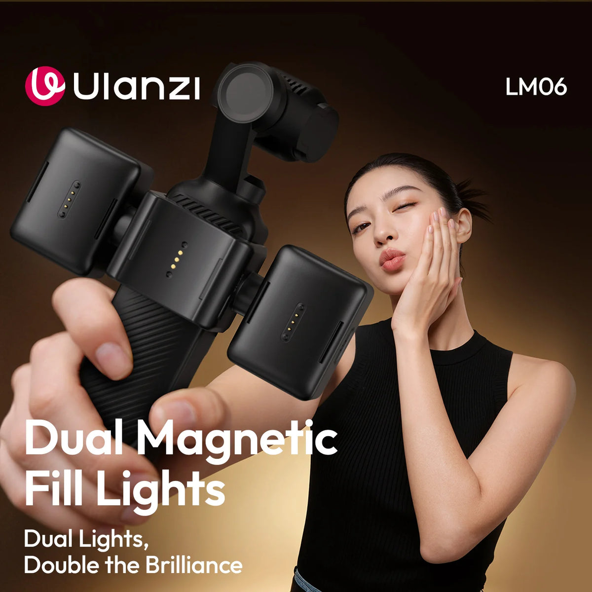 Double éclairage Ulanzi LM06 pour Pocket 3 – CLEVI Paris