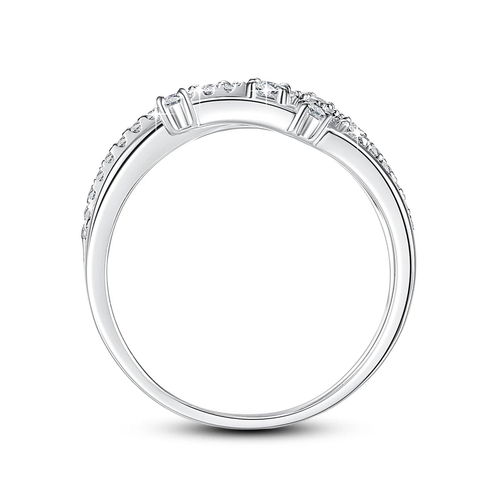Alliance Moissanite Éternité Argent 925 – CLEVI Paris