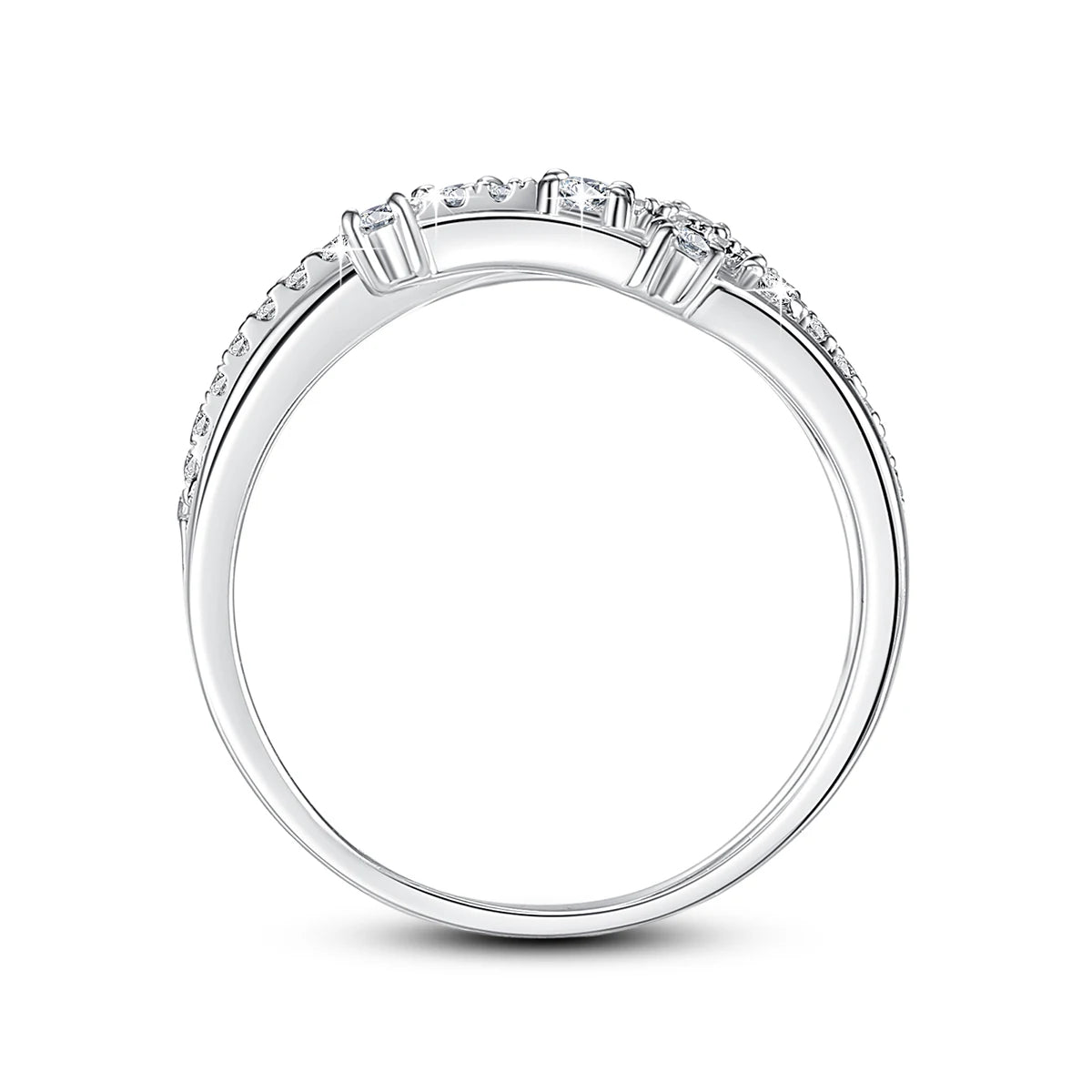 Alliance Moissanite Éternité Argent 925 – CLEVI Paris
