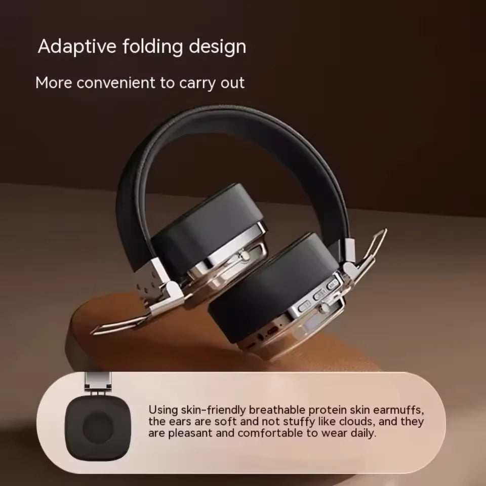 Casque Bluetooth 5.3 Pliable Rétro DJ Stéréo Micro Filaire & Sans Fil – CLEVI Paris