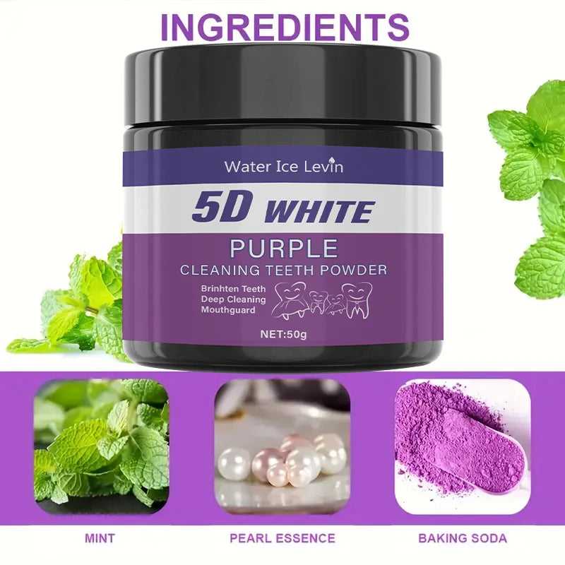 Poudre Dentifrice Blanchissante 5D — Charbon Actif & Fraîcheur Menthe | CLEVI Paris
