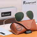 Lunettes de Soleil Aviateur Polarisées Unisexe RIVIERSUN – Monture Alliage Miroir UV400 – CLEVI Paris