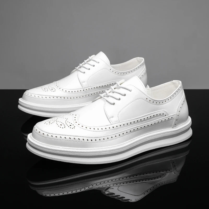 Oxford Homme YEISNDOO A31680 – Cuir Verni Respirant Semelle Mouton Business & Casual