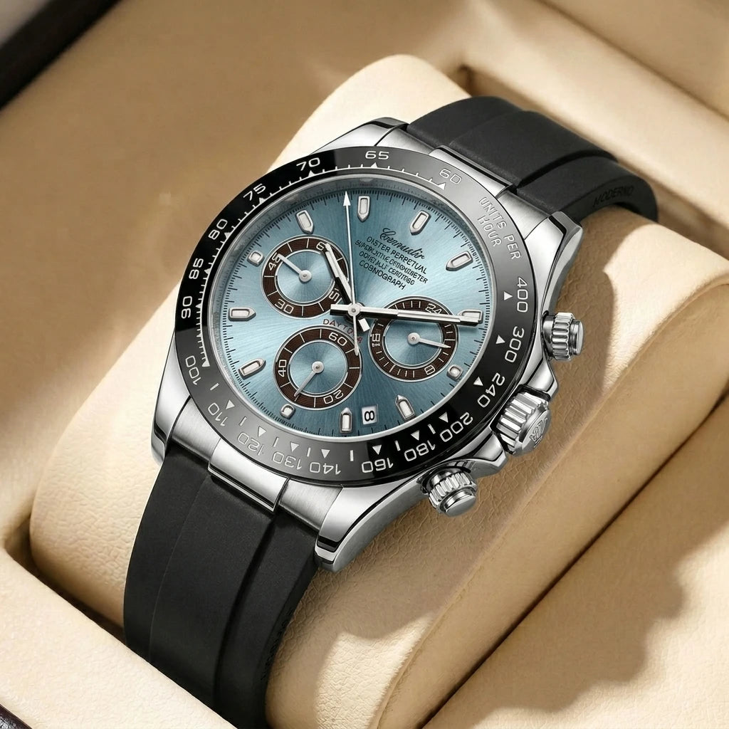 Montre Quartz Homme Cadran Points & Lignes Bracelet Alliage 10 Coloris – CLEVI Paris