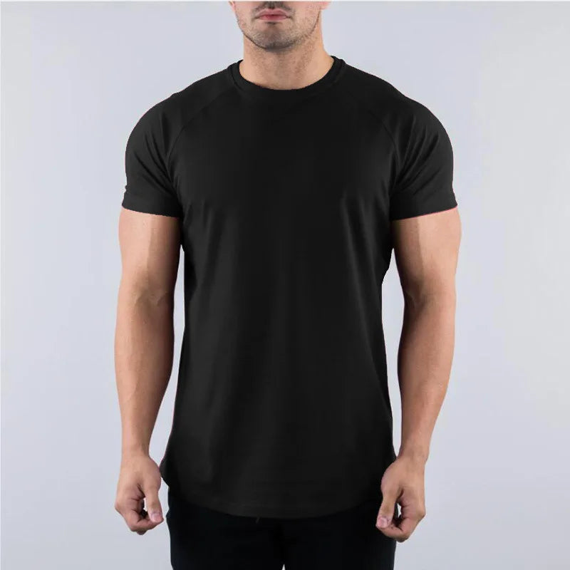 T-Shirt Sport Homme – Coton Respirant, Coupe Slim, Manches Courtes