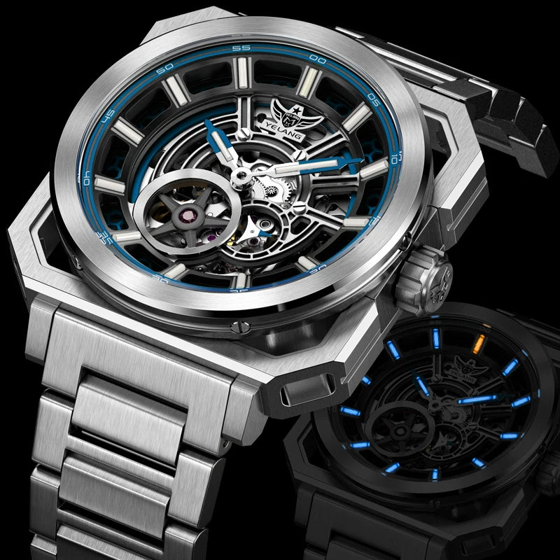 Montre Mécanique Homme YELANG V1216 – Miyota 8N40, Saphir AR, Lumineux T100 & Étanche 100m