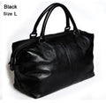 Sac Voyage Duffle Cuir Vache Véritable Unisexe Grande Capacité 50cm – CLEVI Paris