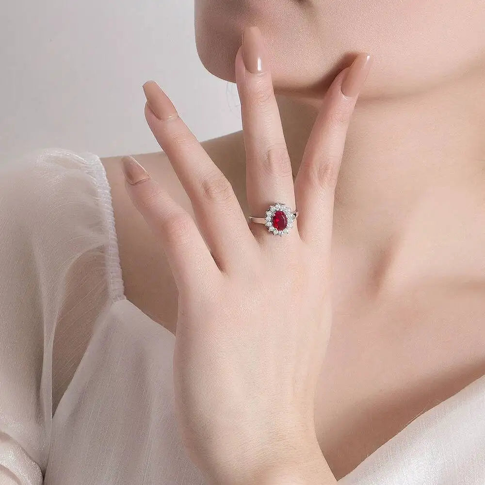 Bague Moissanîte 2 Carats Ovale | Argent 925 Certifié GRA – CLEVI Paris