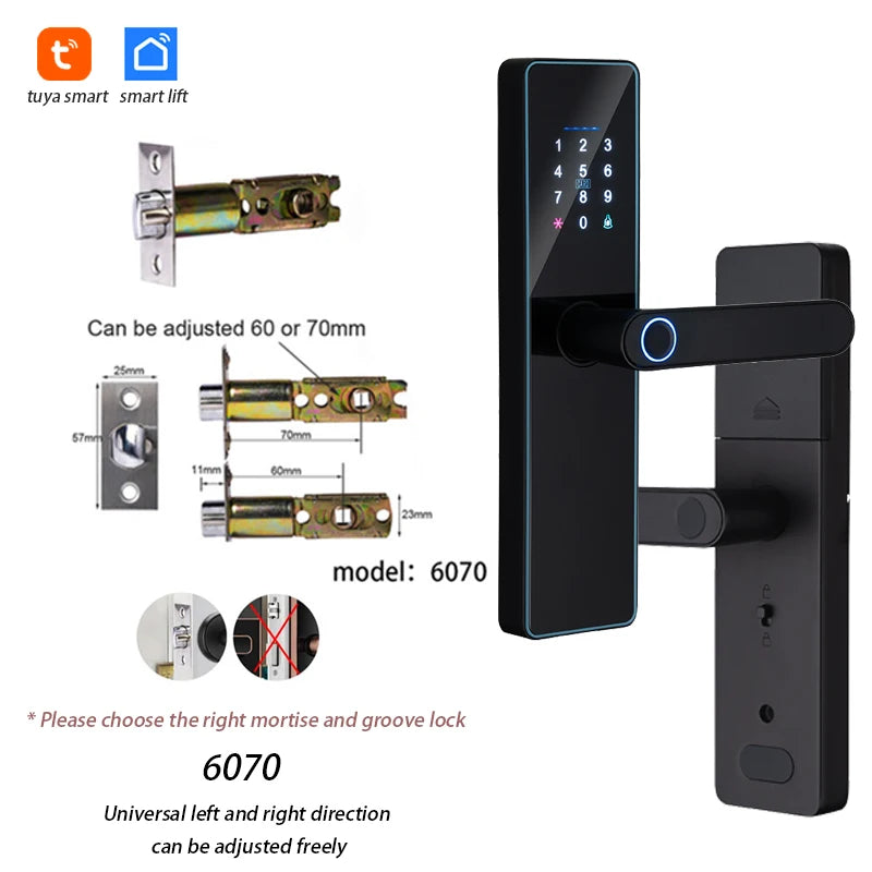 Serrure Connectée F21 Empreinte Digitale WiFi Tuya Intégré – CLEVI Paris