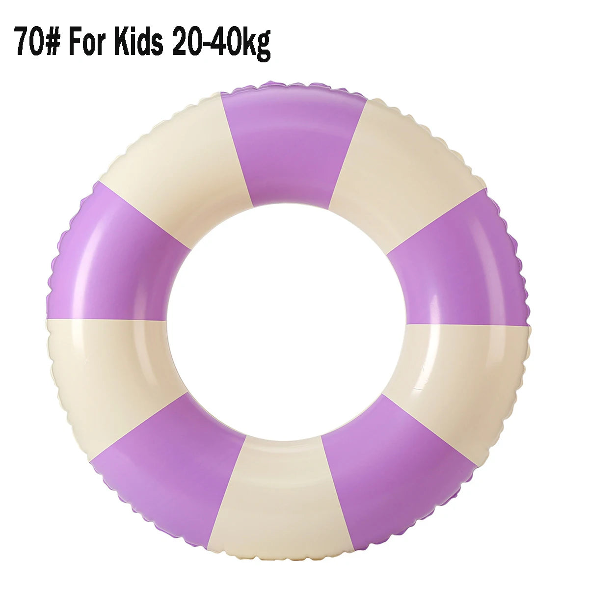 Bouée Gonflable Vintage Rayée – Anneau de Piscine Été 60 à 90 cm – Femme & Adulte