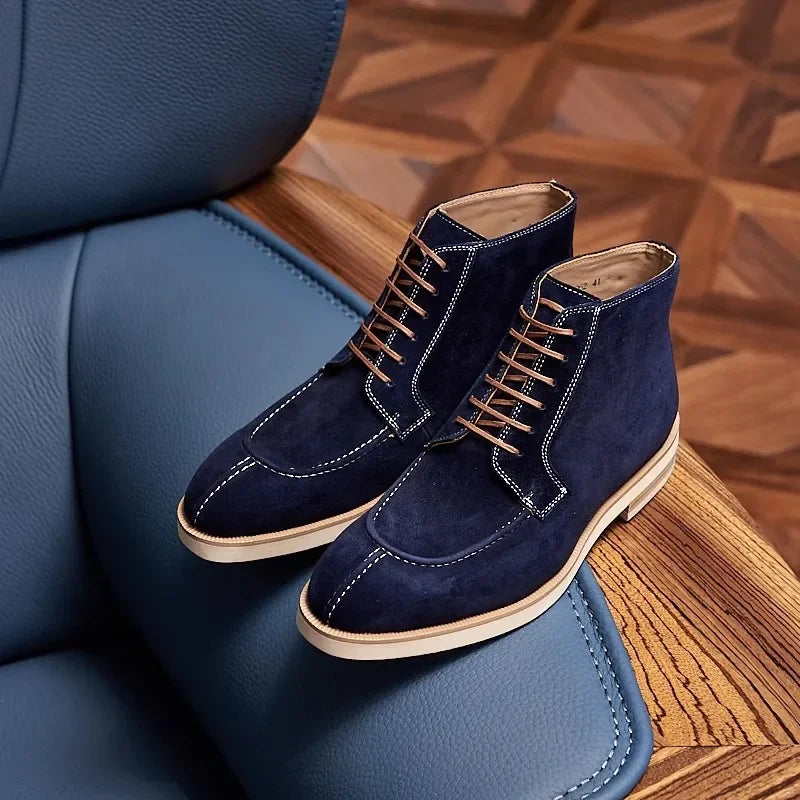 Boots Vintage Cuir Homme – Chelsea Moto Semelle Épaisse