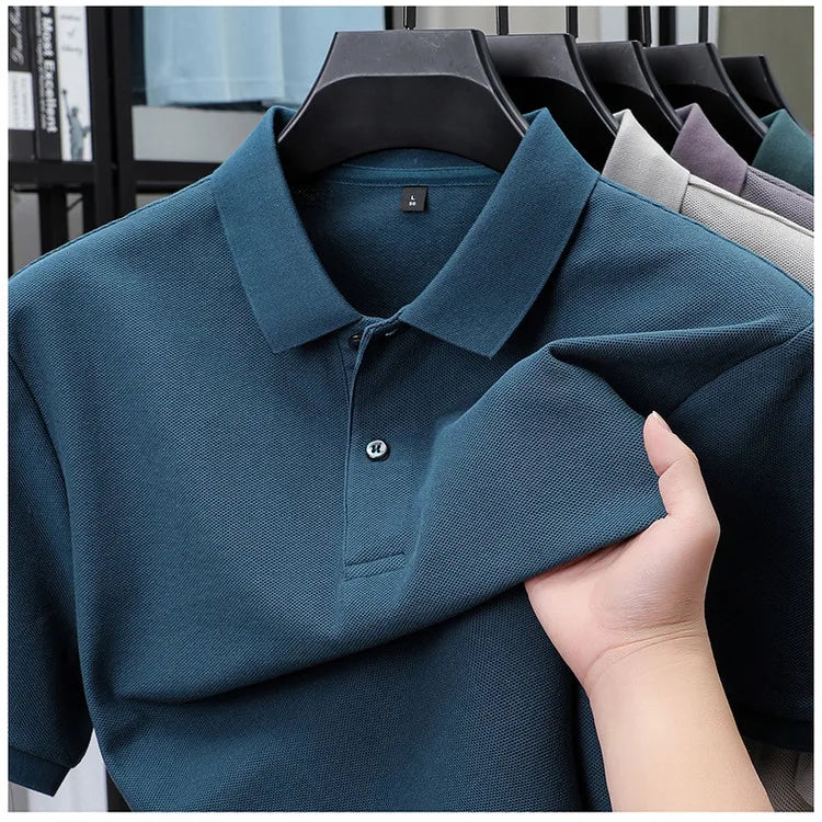 Polo Homme ELITEVESTA 100% Coton – 19 Coloris, Coupe Regular, Anti-Boulochage