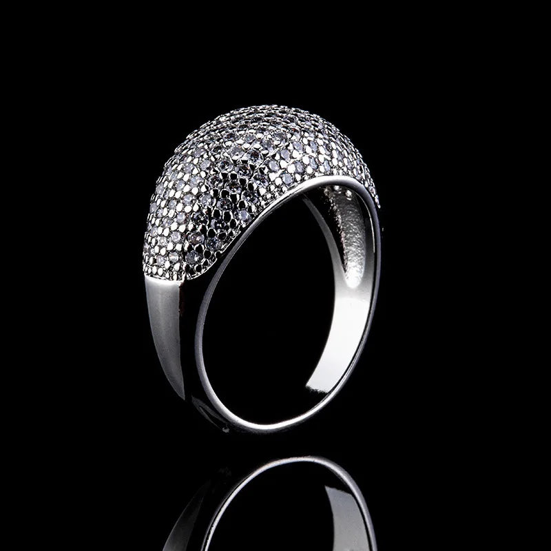 Bague Femme Zircon Placage Argent – CLEVI Paris