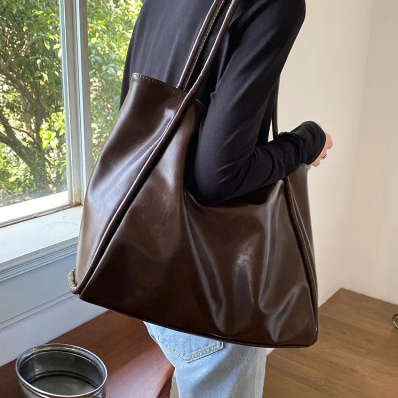 Sac Cabas Femme Cuir PU Grande Capacité Fermeture Magnétique – CLEVI Paris