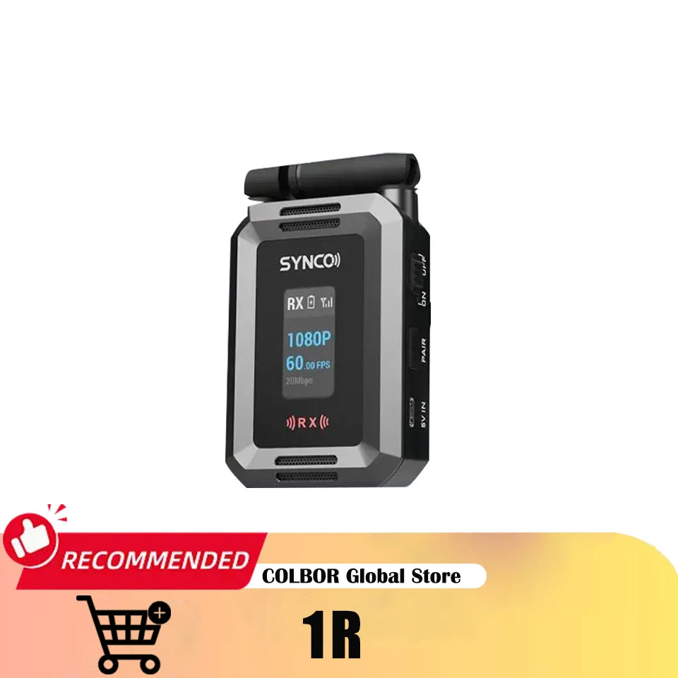 Système de Transmission Vidéo Sans Fil SYNCO XVision HD – 1080P60, 40ms, 300m, UVC