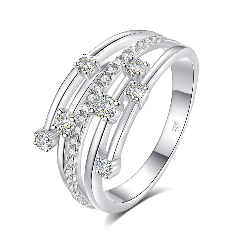 Alliance Moissanite Éternité Argent 925 – CLEVI Paris