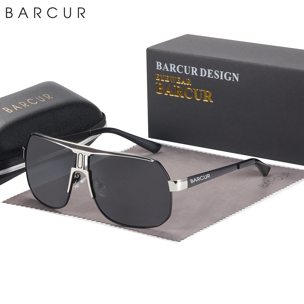 Lunettes de Soleil Ovales Polarisées UV400 Homme Sport Acier Inoxydable – CLEVI Paris