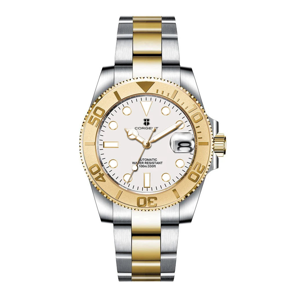 Montre Automatique Homme Corgeut NH35 – Diver 40mm Lunette Céramique Verre Saphir – CLEVI Paris