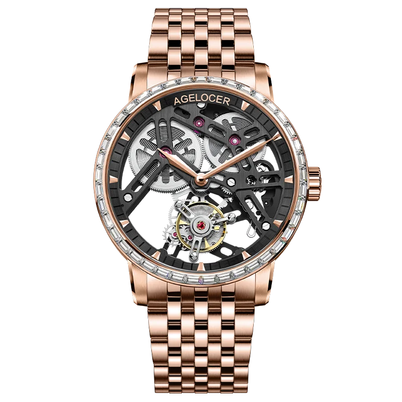 Montre Homme Flying Tourbillon Squelette Architectural 80h Agelocer Cal.A9001 Prix IAI – CLEVI Paris
