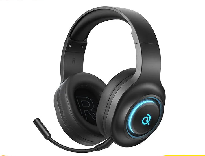 Casque Gaming QCY Heroad V200 7.1 Surround RGB Tri-Mode BT 6.0 240h Micro Détachable – CLEVI Paris