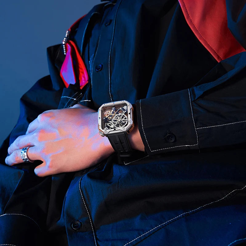 BONEST GATTI BG4001 – Montre Squelette Automatique Homme | Acier 316L & Verre Saphir
