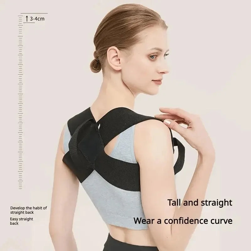 Correcteur de Posture Dorsal Réglable – Ceinture de Soutien Épaules & Dos