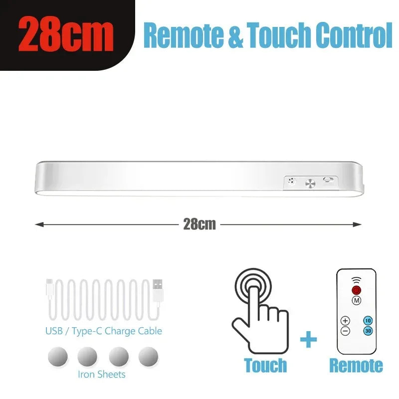 Barre LED Magnétique Sans Fil — 3 Températures, Dimmable, Tactile & Télécommande, USB | CLEVI Paris