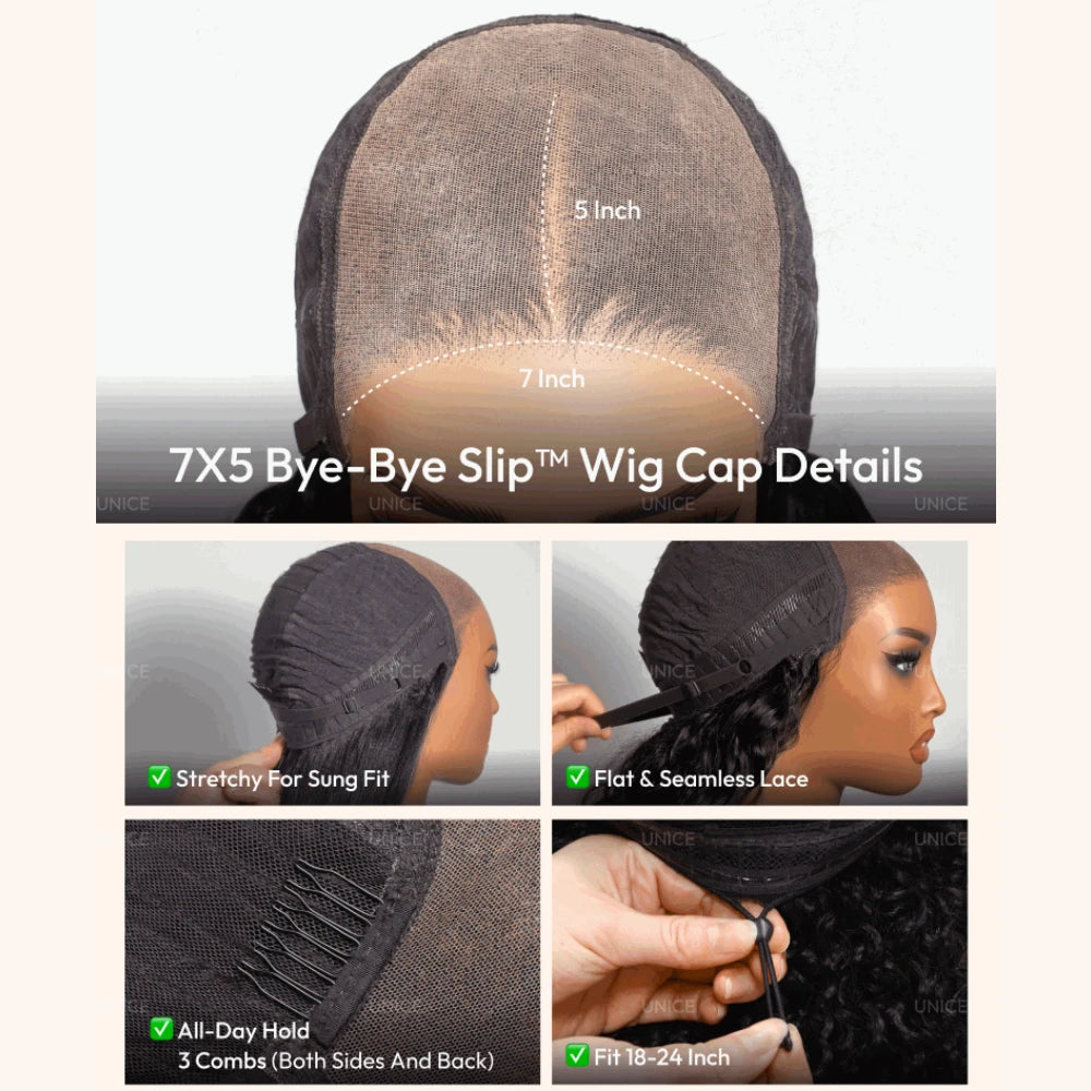 Perruque Water Wave Cheveux Humains Remy Hair 7x5 & 13x4 HD Glueless Cordon Pré-Coupée – CLEVI Paris