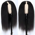 Perruque V-Part Kinky Straight Cheveux Humains Remy – CLEVI Paris