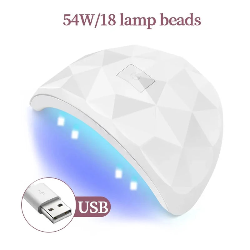 Lampe UV LED 88W Ongles Gel — 18 LEDs, Minuterie 60/80/99s, Protection Yeux | CLEVI Paris