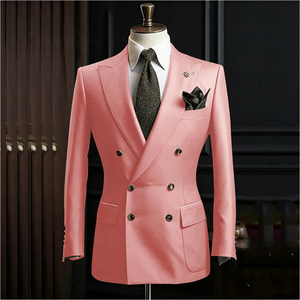 Costume homme 2 pièces à double boutonnage – CLEVI Paris