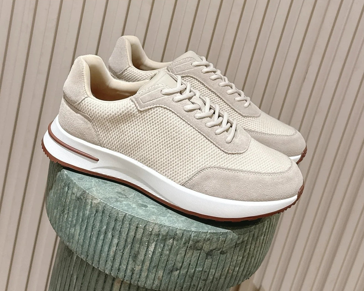 Sneakers homme en maille à lacets – CLEVI Paris